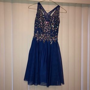 royal blue sequence dress - Windsor